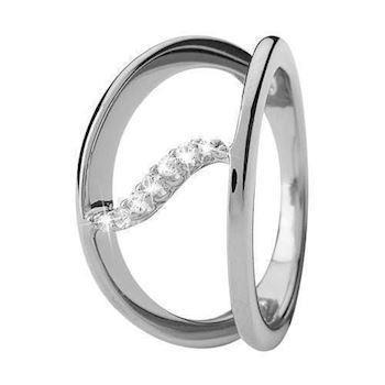 Christina Topaz Wave blank dobbelt ring, model 3.15.A-53 køb det billigst hos Guldsmykket.dk her